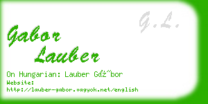 gabor lauber business card